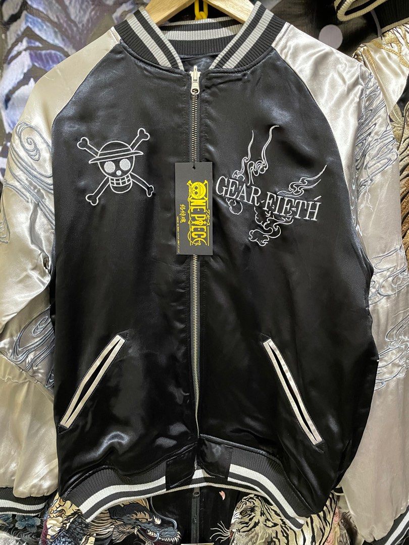 Sukajan luffy gear 5, Men's Fashion, Coats, Jackets and Outerwear on
