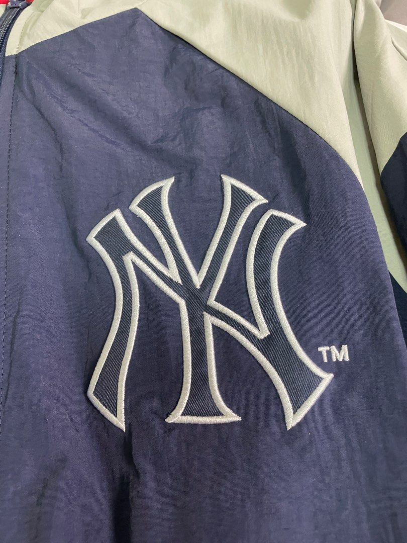 SUPREME x NEW YORK YANKEES Track Jacket Baseball Windbreaker Navy