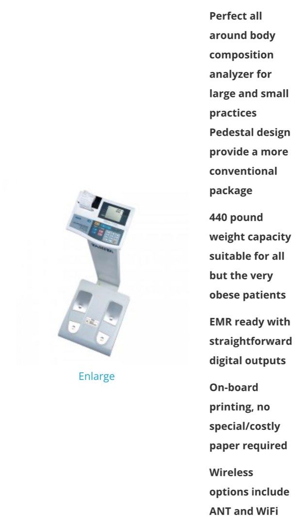 Tanita TBF410 Professional Body Composition Analyzer Scale w/Printer