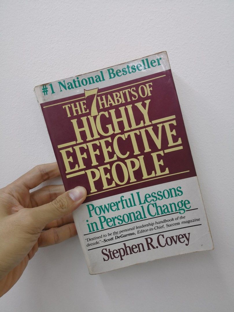 The 7th Habits Of Highly Effective People Stephen R Covey Seven Habits Book Personal Growth Self