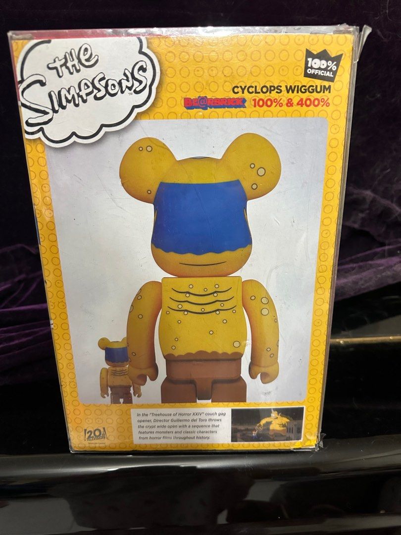 The Simpsons Cyclops Wiggum Bearbrick 400%+100%, 興趣及遊戲, 玩具