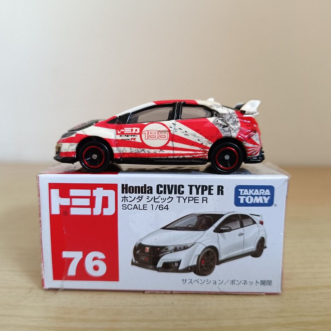 Tomica Honda Civic Type R FK2 Coca Cola Advan Japan Keihin, Toys ...
