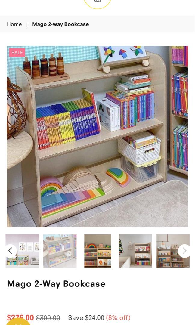 Topping kids Mago 2 way bookshelf, Furniture & Home Living, Furniture ...
