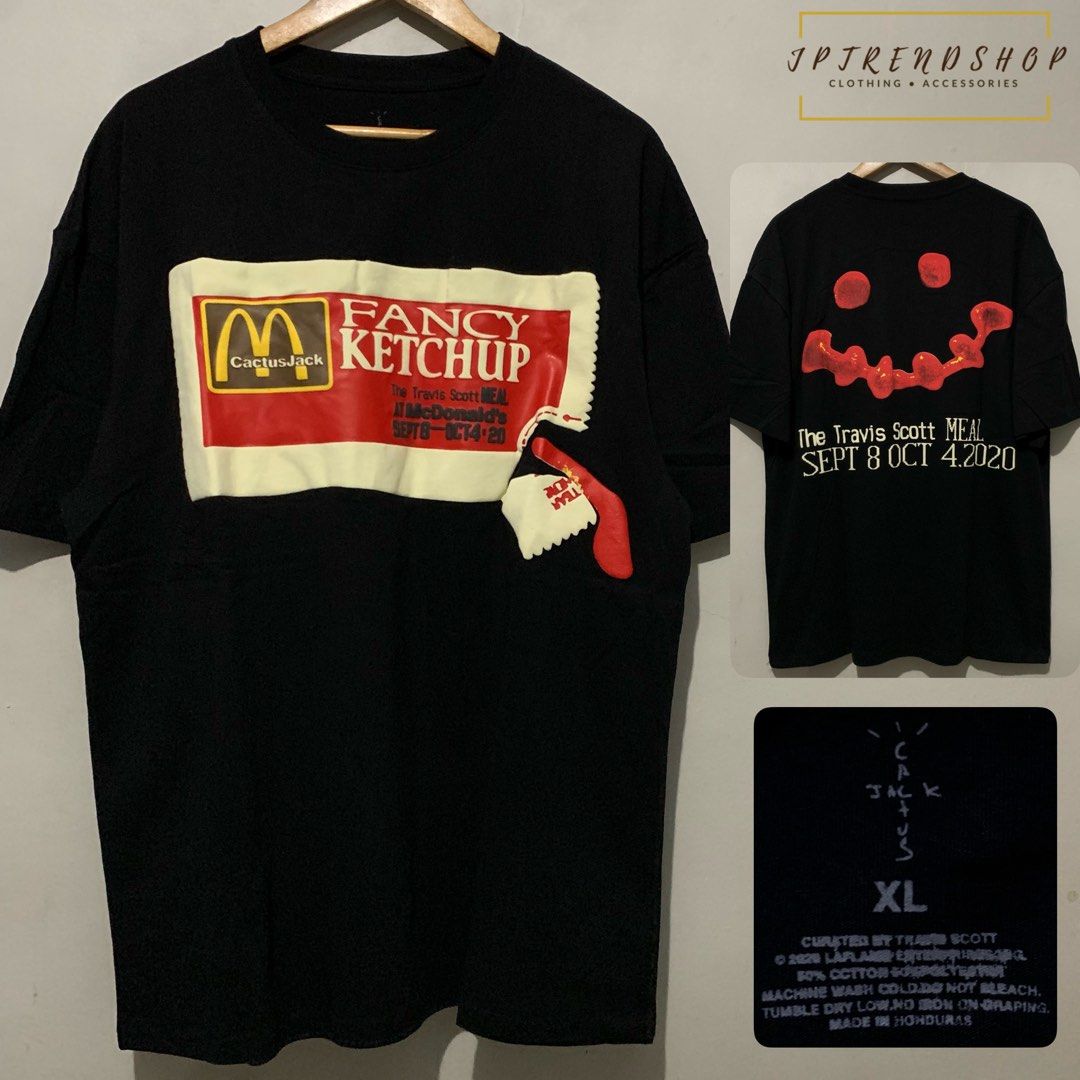 Travis Scott T Shirt Travis Scott Cactus Jack McDonalds Fry T-Shirt  All  Colors & Sizes, New With Tags Travis Scott Shirt