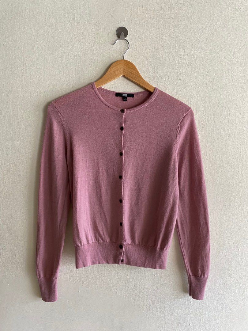 Rose sales colored cardigan