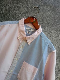 UNIQLO TWO TONE SHORT SHIRT