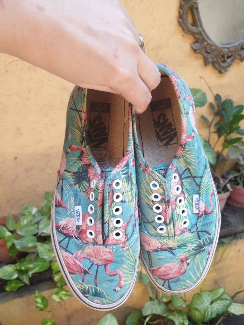 VANS Authentic Van Doren Turquoise Pink Flamingo Men's 7 Women's 8.5