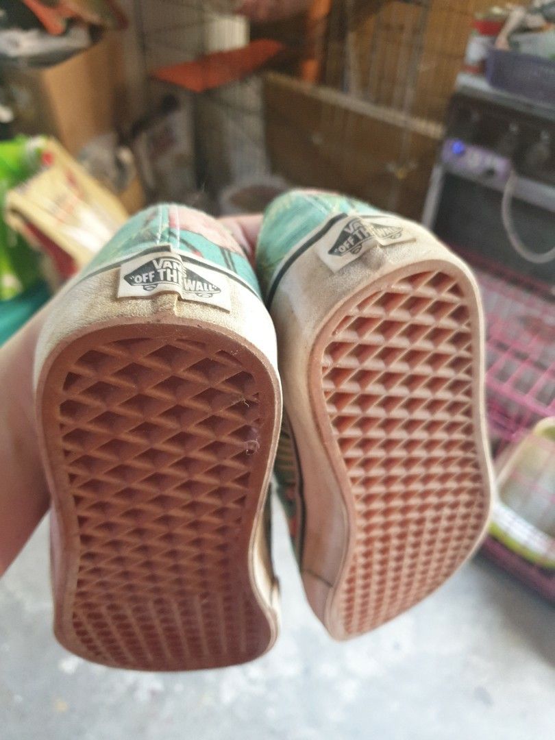 VANS Authentic Van Doren Turquoise Pink Flamingo Men's 7 Women's 8.5