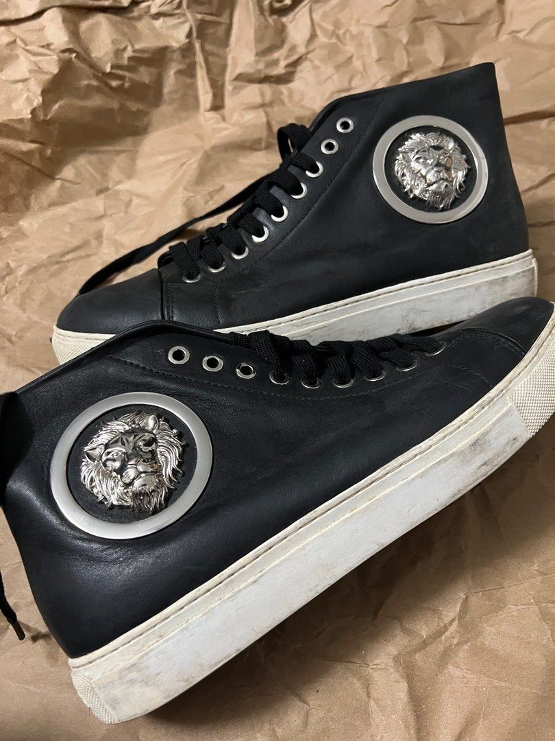 Versace lion head trainers sales