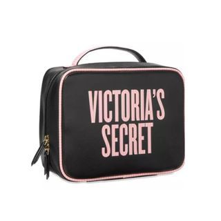 Victoria's Secret, Bags, Euc Victoria Secret Xl Powder Pink Blk Tote