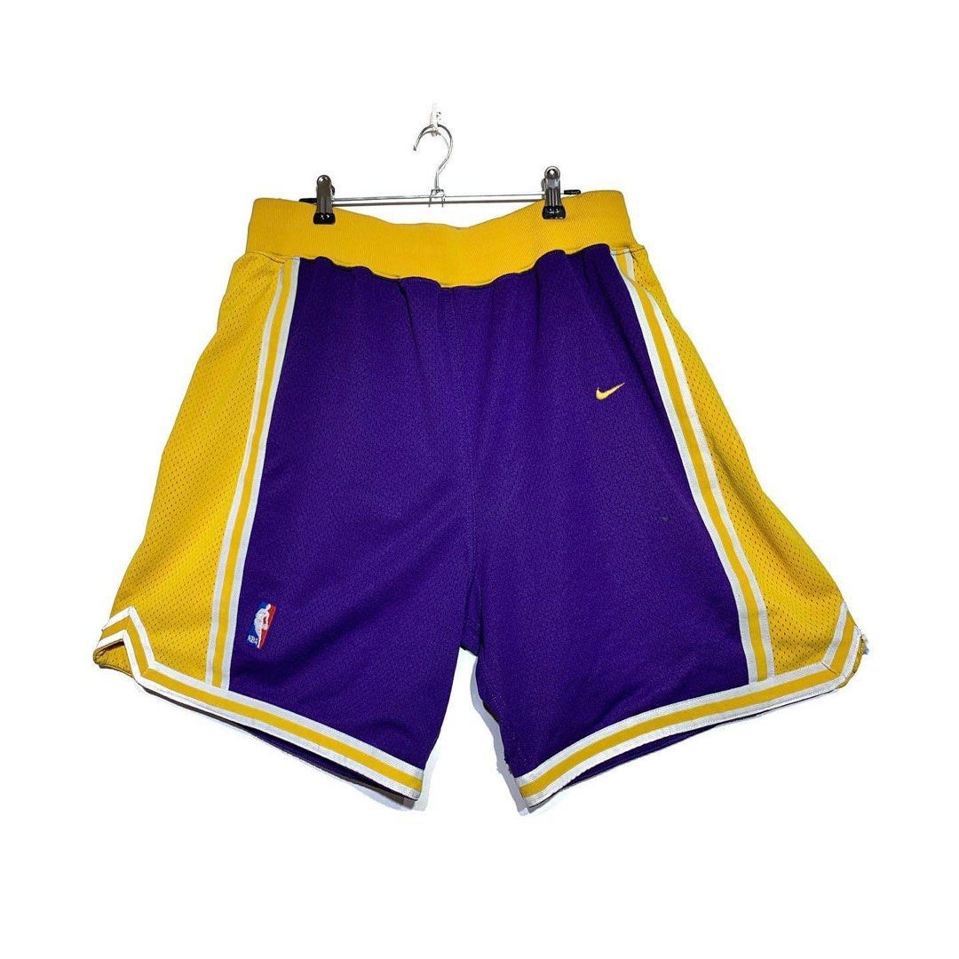 vintage 90s lakers away game shorts Men s Fashion Bottoms