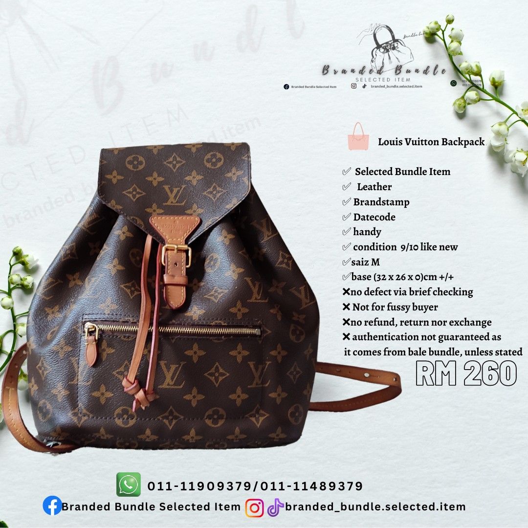 Vintage Lv Backpack, Women's Fashion, Bags & Wallets, Purses & Pouches on  Carousell