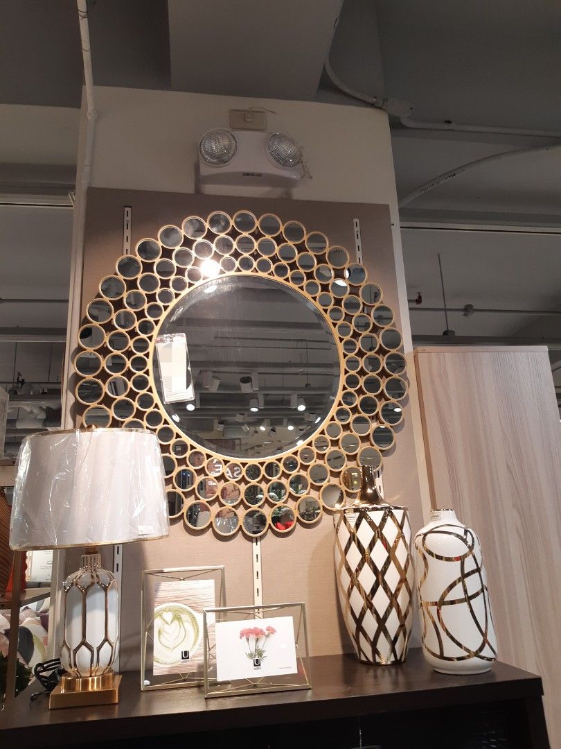 Wall mirror mirrors decorative circles circular (Category: Mirrors) located in Meycauayan. Submitted by crimson.trading. (Listing ID 1248241159, Image 1). Description: CRIMSON TRADER crimson.trader.01@gmail.com 09287905593 63 JUPITER ST. Sto Nino PHASE 2 MEYCAUAYAN Bulacan.