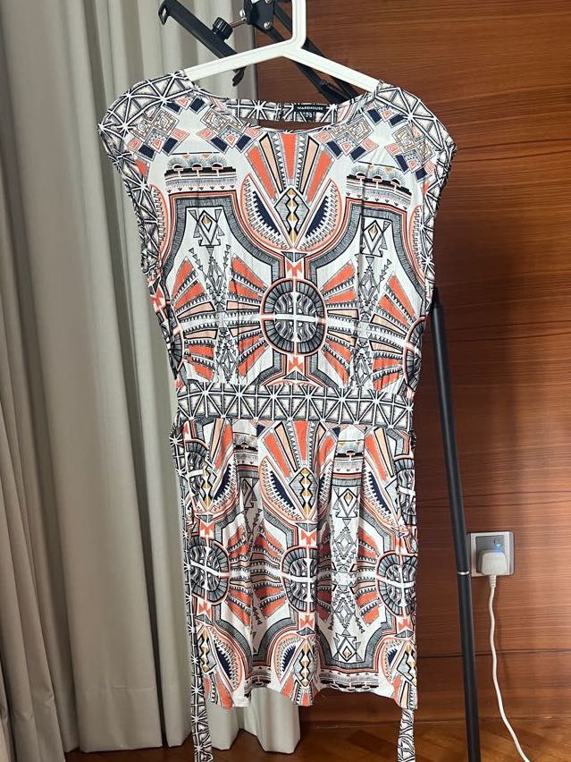Warehouse Geometric Dress