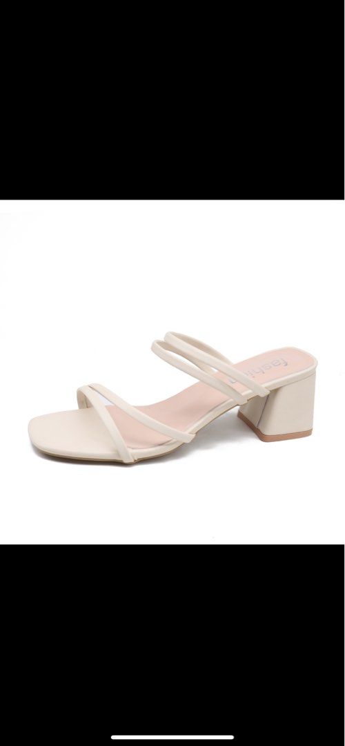 White low block sandals store