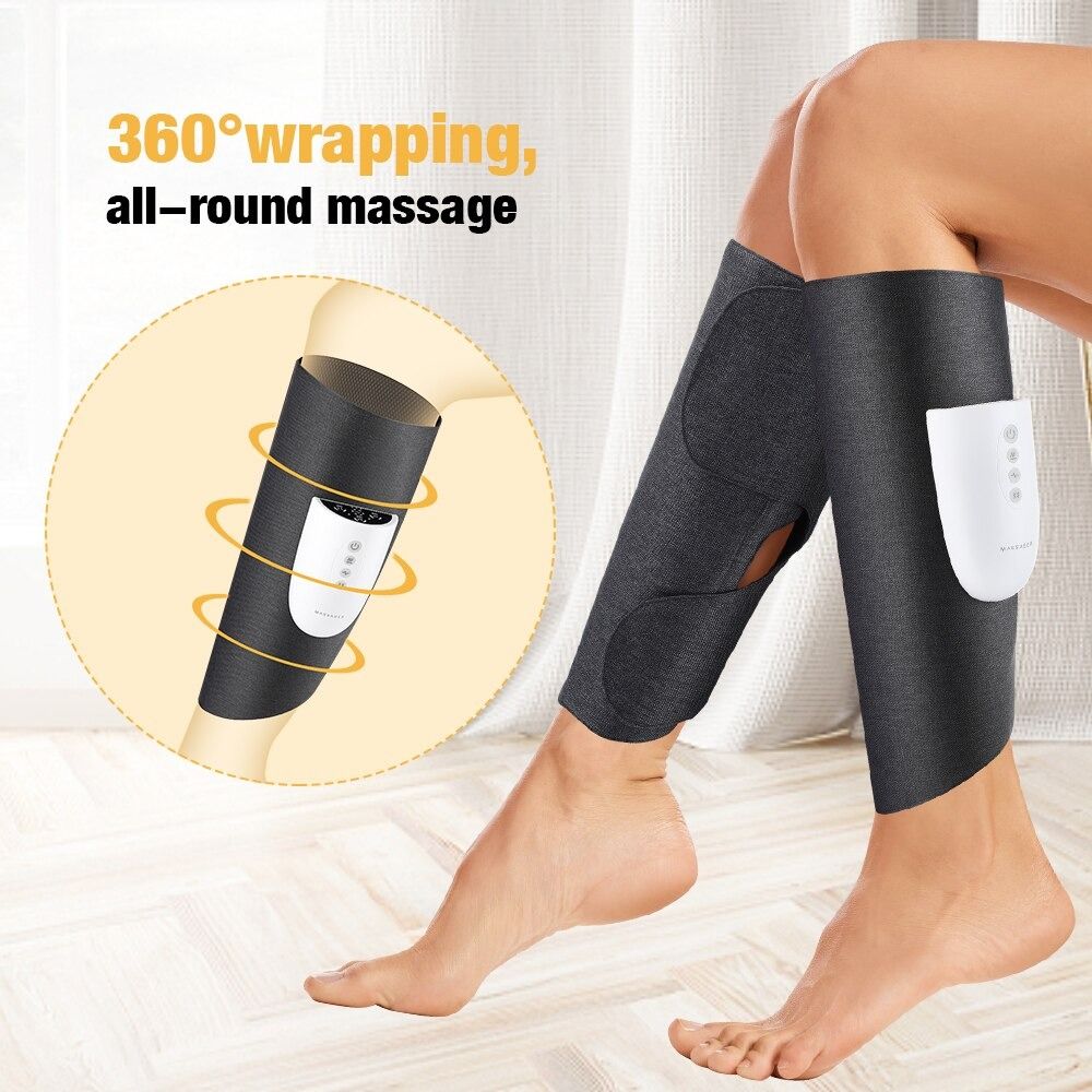Wireless EMS Calf Massager Airbag Vibration Hot Compress Muscle Relax Blood  Circulation Pressotherapy Electric Foot Leg Massager, 健康及營養食用品, 按摩紓緩用品-  Carousell