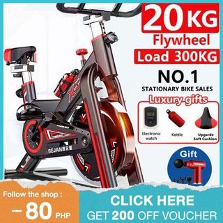 Yeesall[COD] Exercise bikes,home spinning bikes,indoor exercise equipment,LED stationary bike,20KG flywheel,Commercial Grade Speed Bike,Adjustable spinning bike,suitable for exercise and weight lost (Official authentic,door to door ,same day delivery)