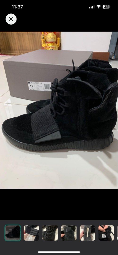 Yeezy 750 black size 8 store