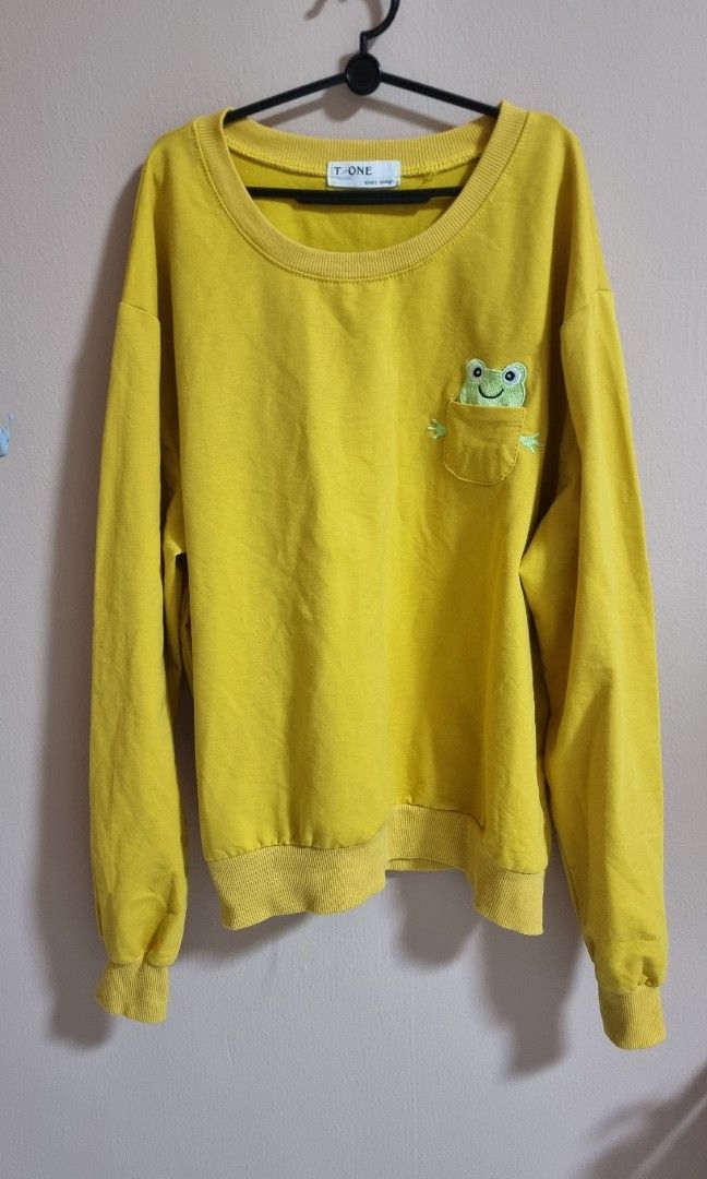 Aesthetic yellow clearance sweater