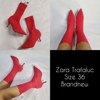 Zara Red Boots