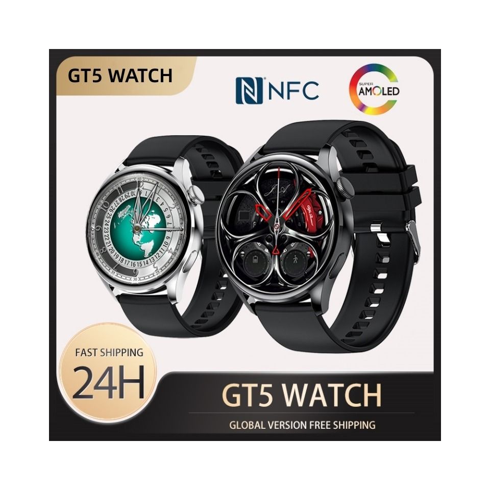 2023 GT5 Smartwatch NFC Bluetooth AMOLED Fitness Tracker Answer