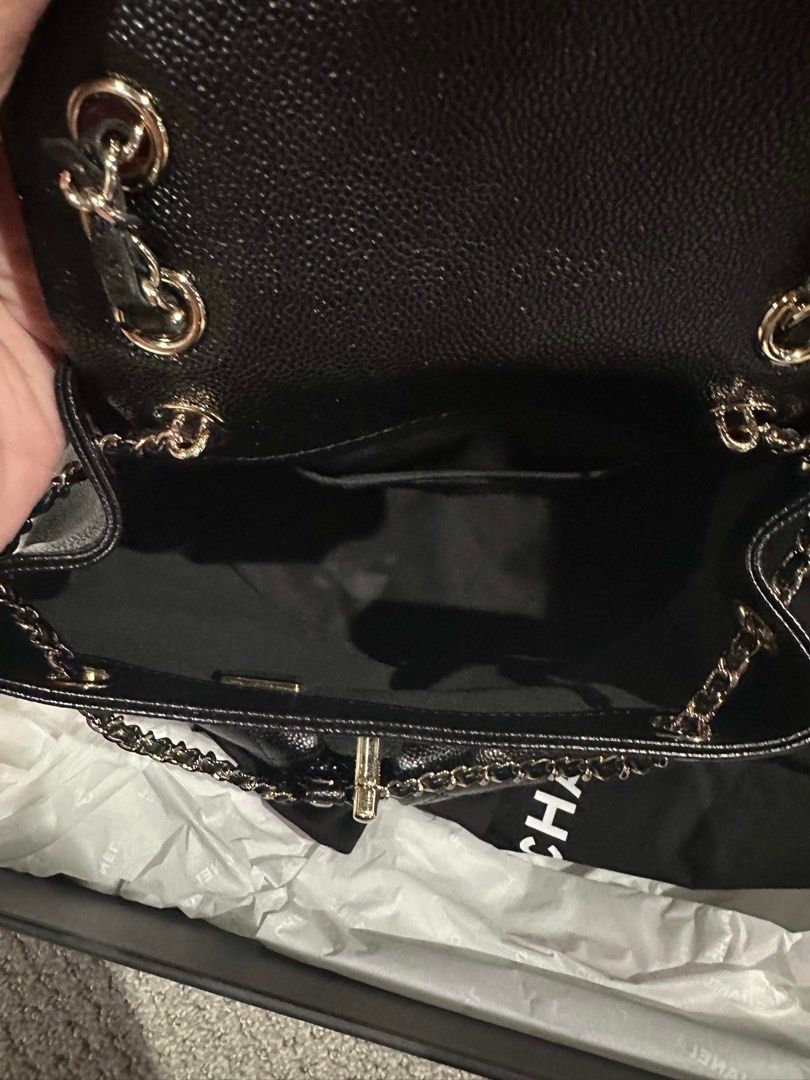 23P Chanel Duma Backpack Caviar Medium, Luxury, Bags