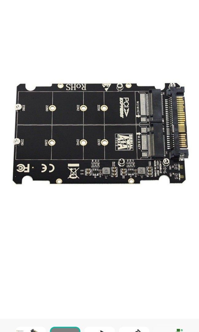 SATA 2242 Key/B&M B 2 to NVME Converter 1 SSD 2280 SFF-8639 M.2 Key SSD 2230  For