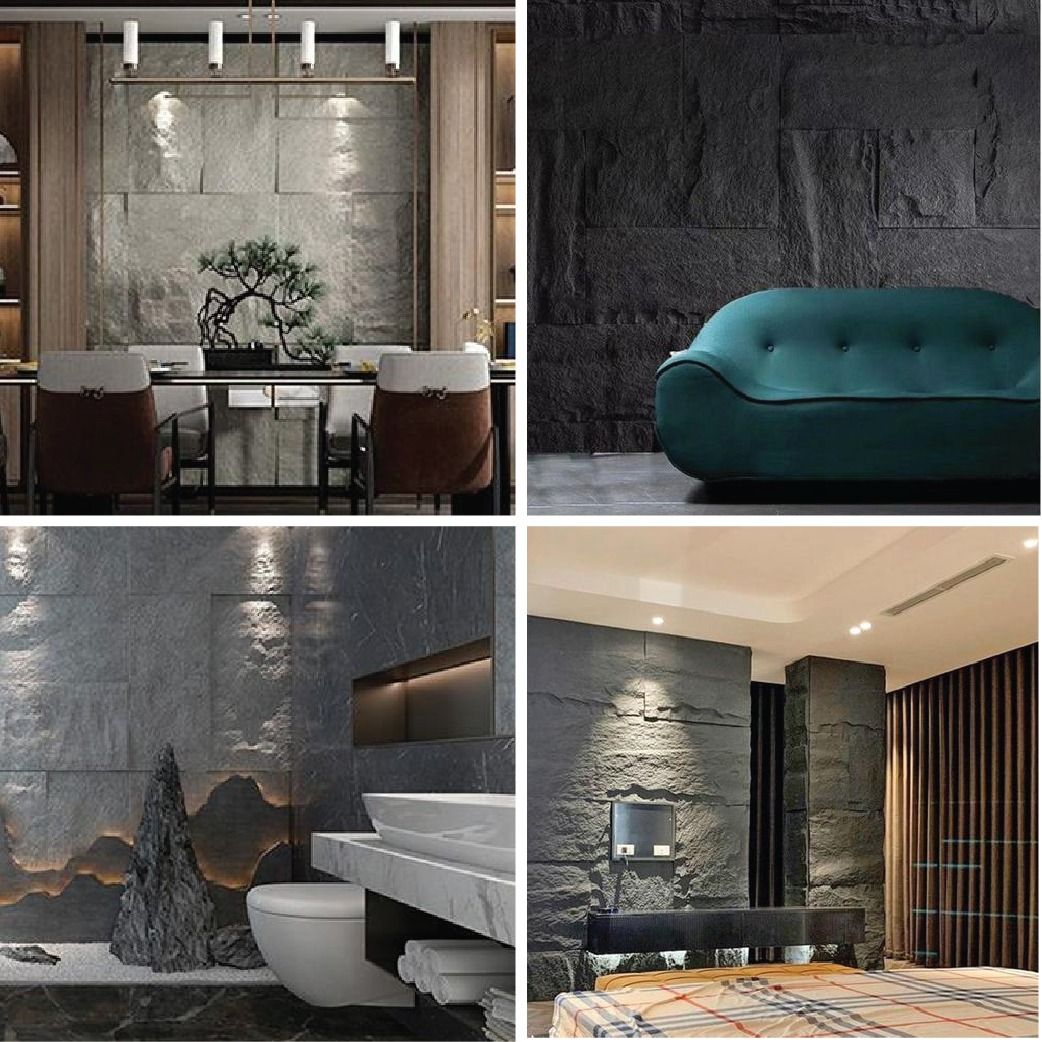 3D Stone Wall Fluted Panel Wall Panel PU Wall Feature Wall Decoration