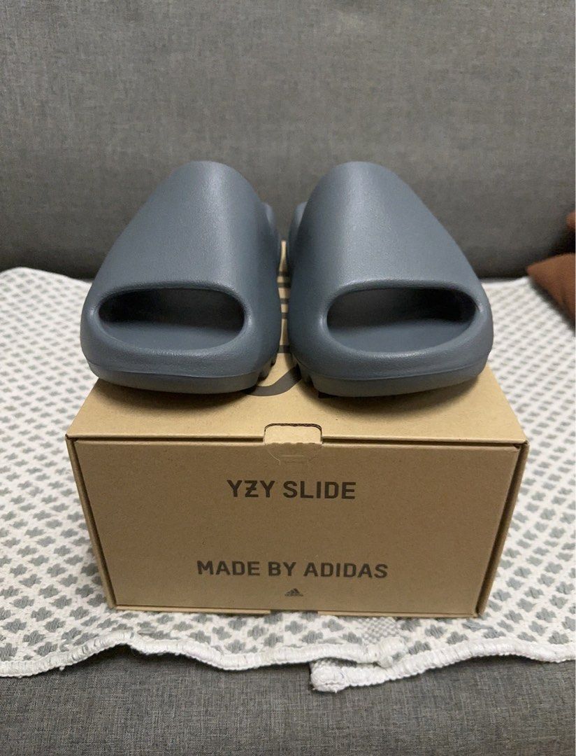 ADIDAS YEEZY YZY SLIDE SLATE MARINE - 靴