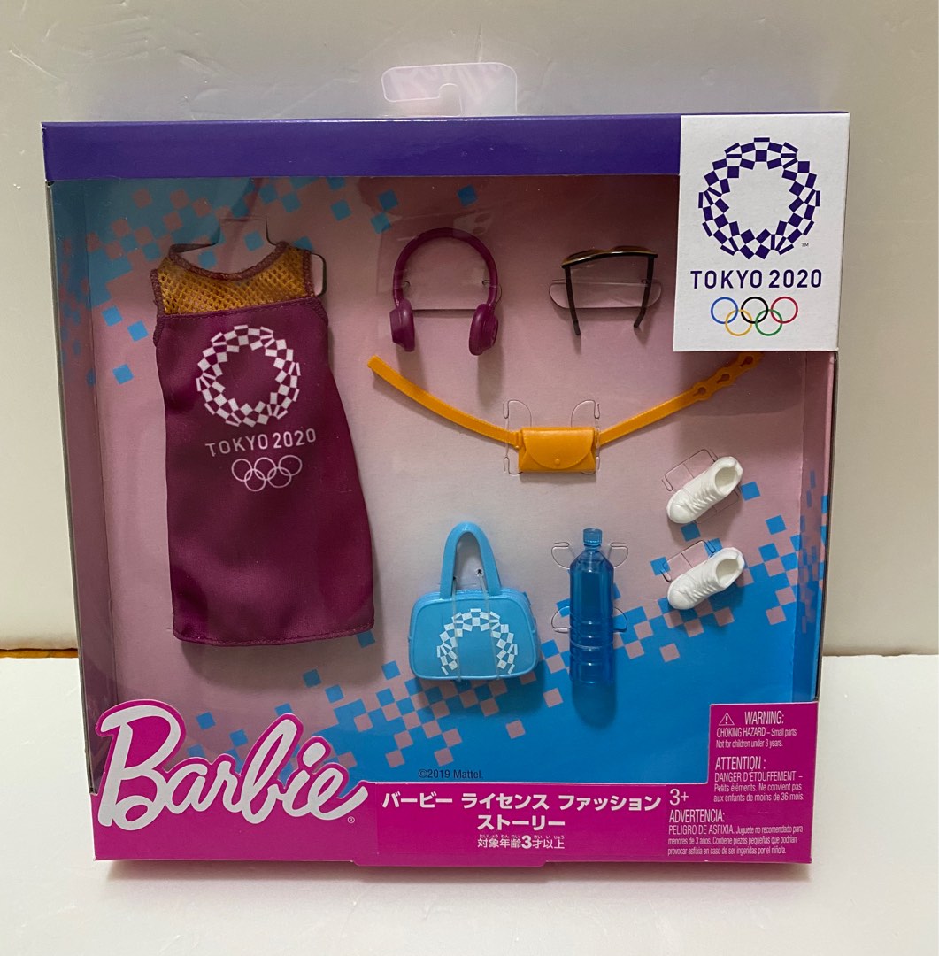 包順豐) Barbie 2020東京奧運衫, 興趣及遊戲, 玩具 遊戲類- Carousell