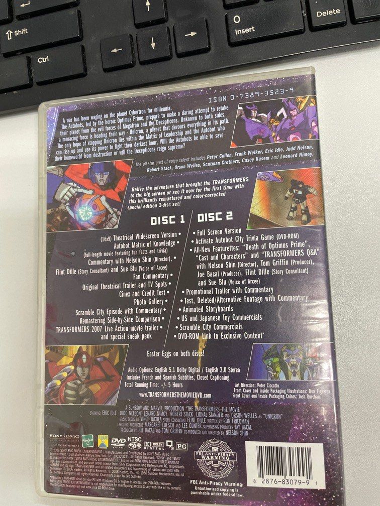 正版G1 Transformers The Movie 20th 周年特別版, 興趣及遊戲, 音樂