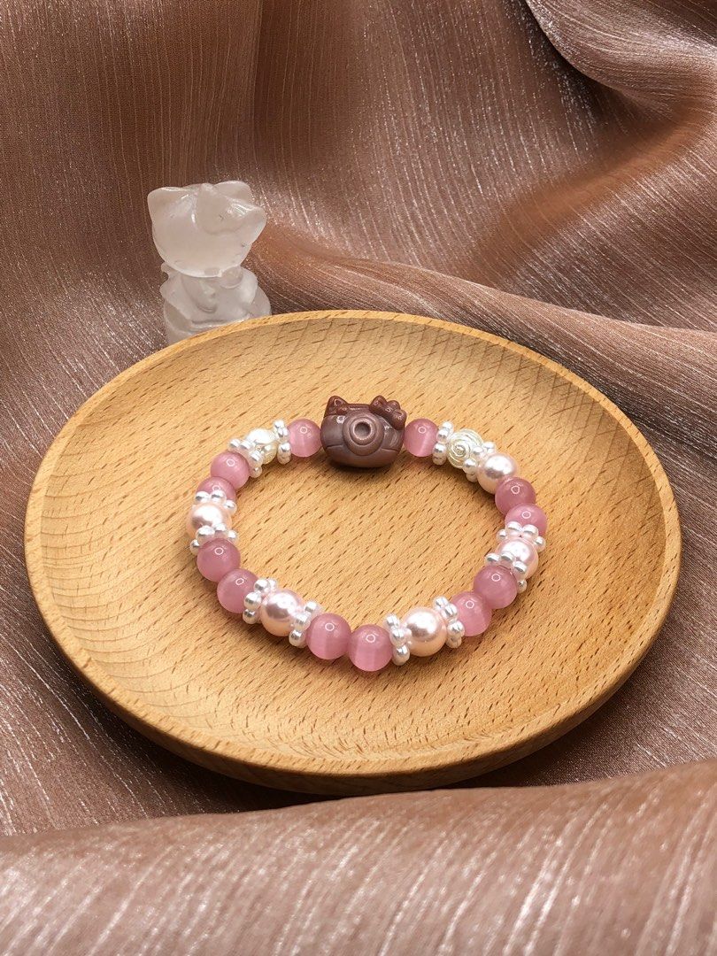 Cats eye online stone bracelet