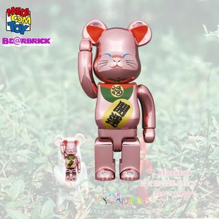 超歓迎 BE@RBRICK 招き猫 開運 桃金メッキ 100％ & 400％ その他 bold