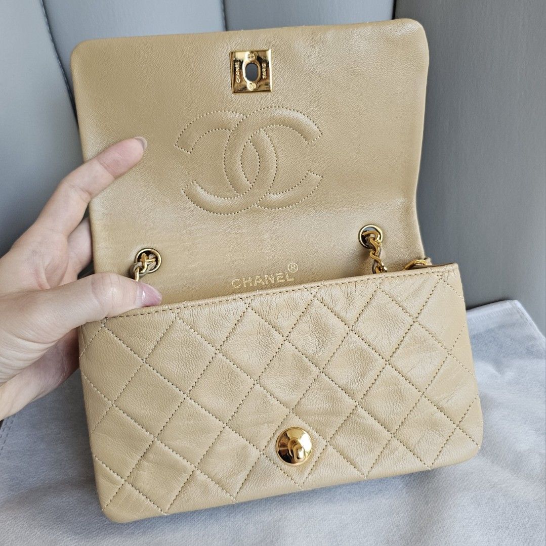 Chanel vintage square flap, Luxury, Bags & Wallets on Carousell