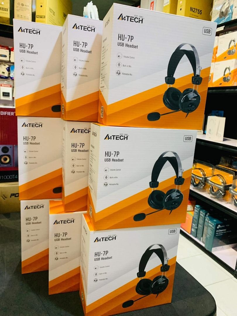 A4Tech HU-30 Comfort Fit Stereo USB Headset on Carousell