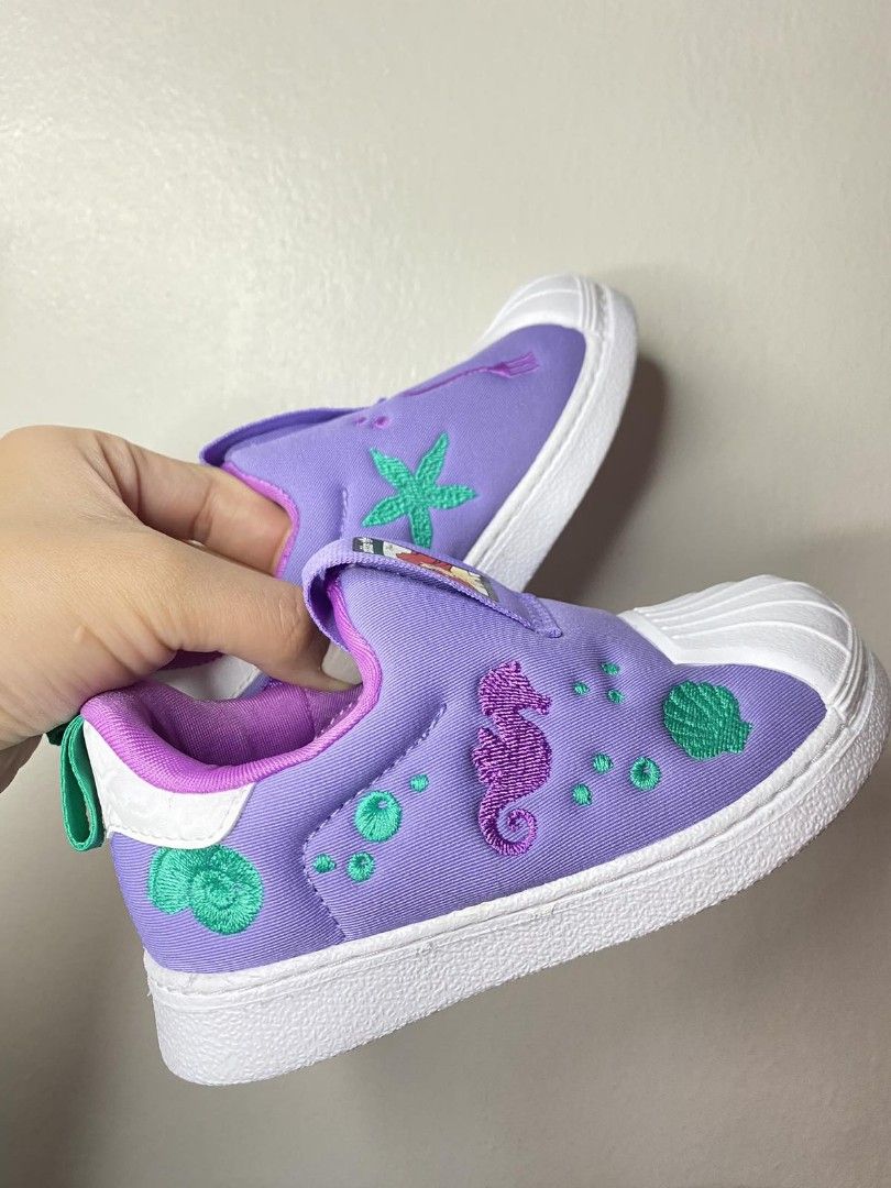 ADIDAS Disney mermaid shoes for baby girl violet purple