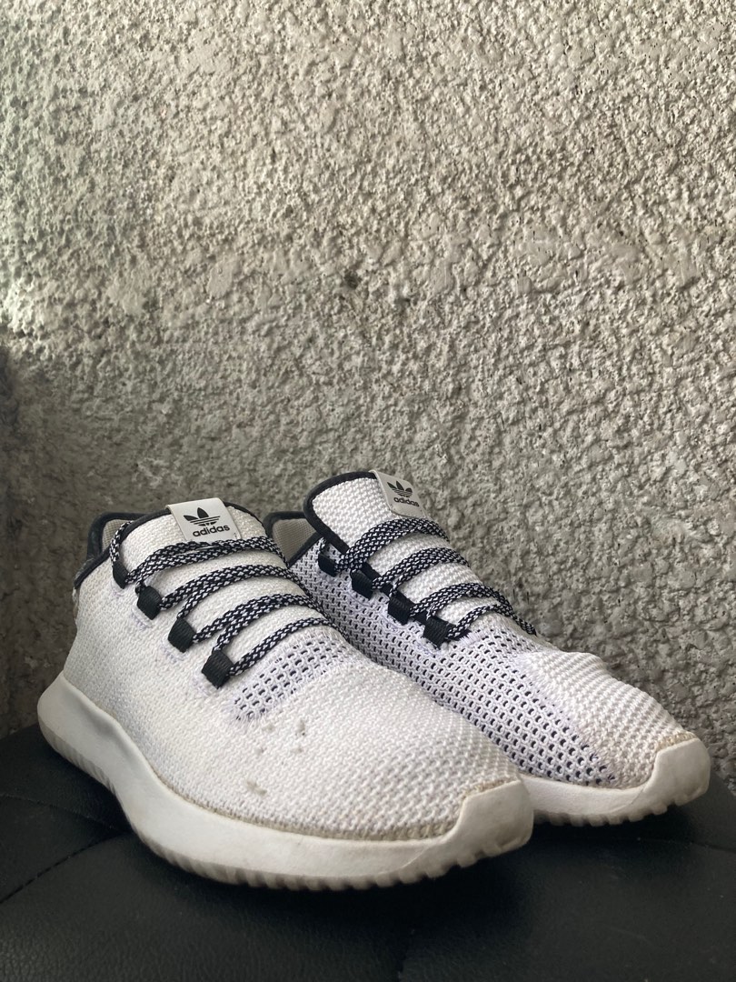 Adidas black e amp; white tubular shadow trainers clearance