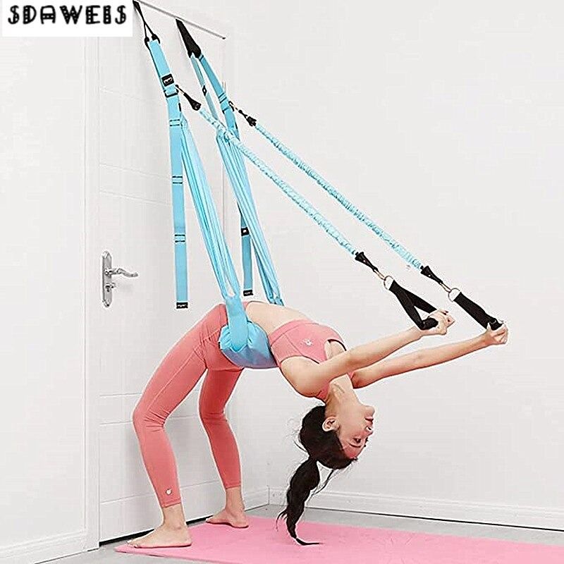 Adjustable Aerial Yoga Strap Elastic Stretch Door Hanging Yoga