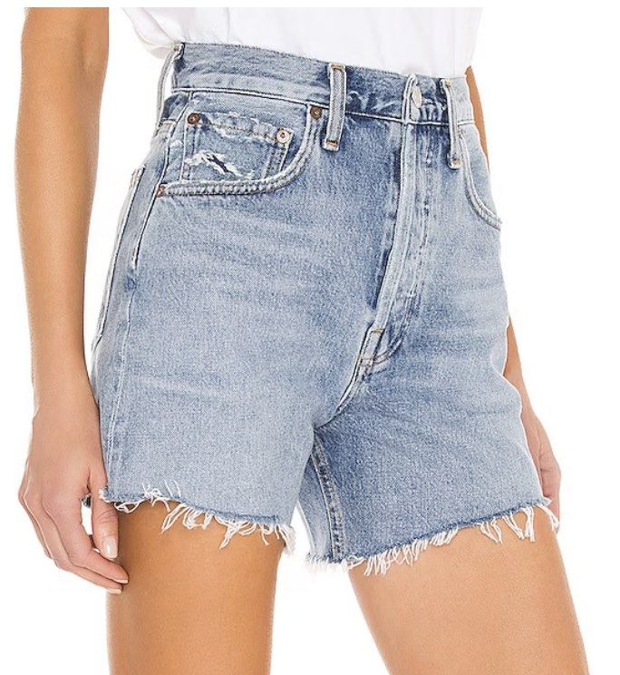 agolde riley shorts in snapshot Women s Fashion Bottoms Shorts