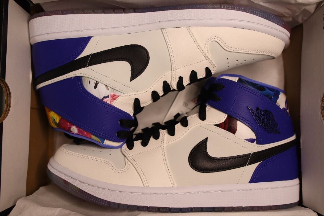 Air Jordan 1 Mid SE FLORAL Men Men s Fashion Footwear