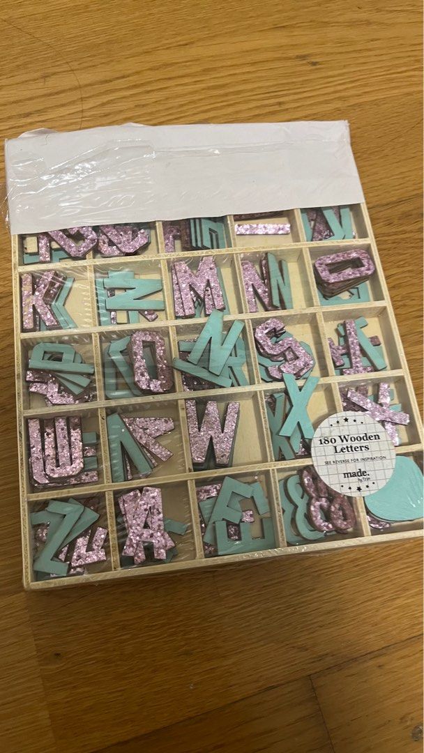 [ALL for RM20] Paint by Number, Typo Alphabet Wooden Letters, Typo Wall