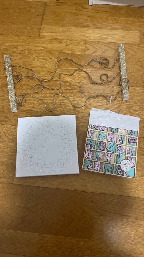 [ALL for RM20] Paint by Number, Typo Alphabet Wooden Letters, Typo Wall