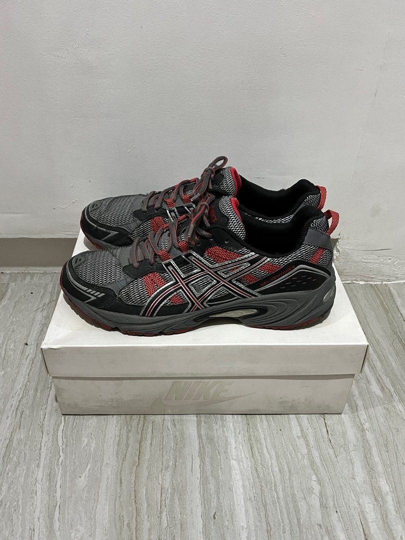 Asics venture 6 mens trail running shoes online (carbon-cayenne)
