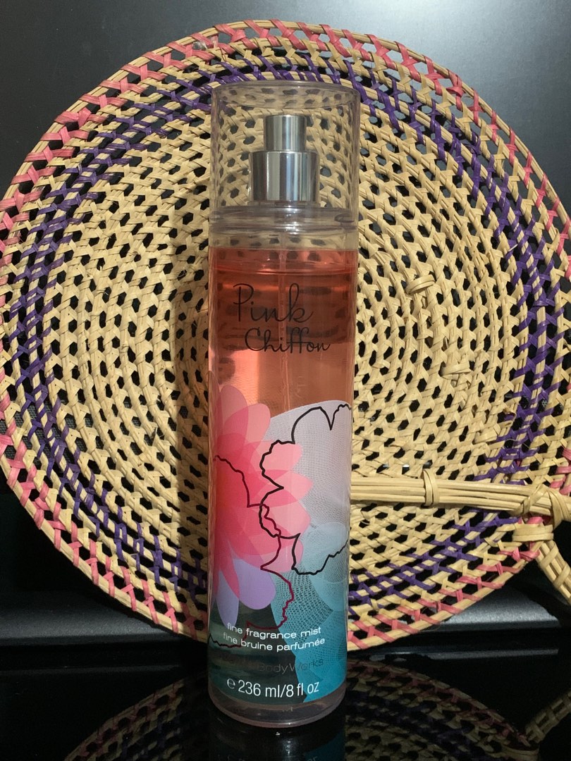 AUTHENTIC BATH AND BODY WORKS PINK CHIFFON BODY MIST PERFUME / BBW ORIGINAL on Carousell