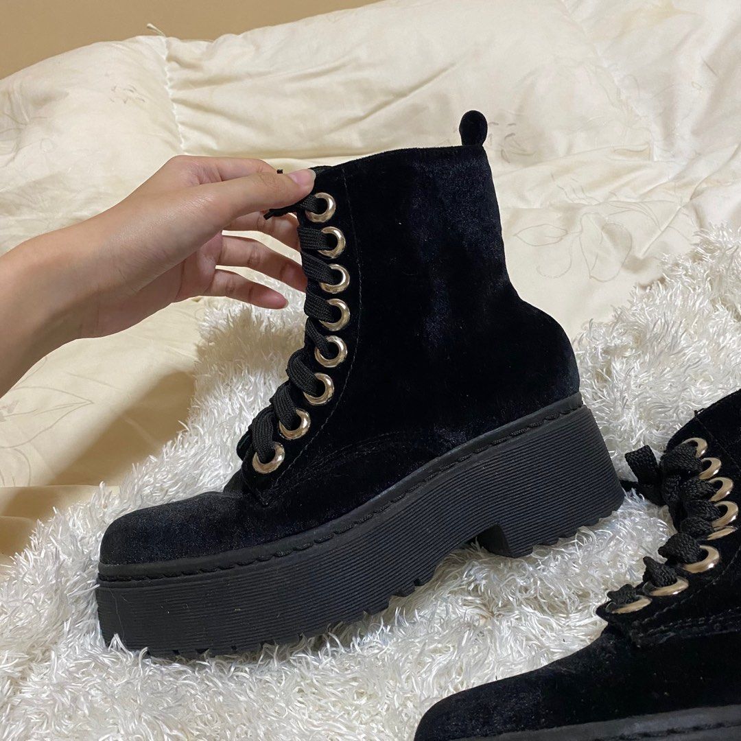 Jeffrey campbell velvet sales boots