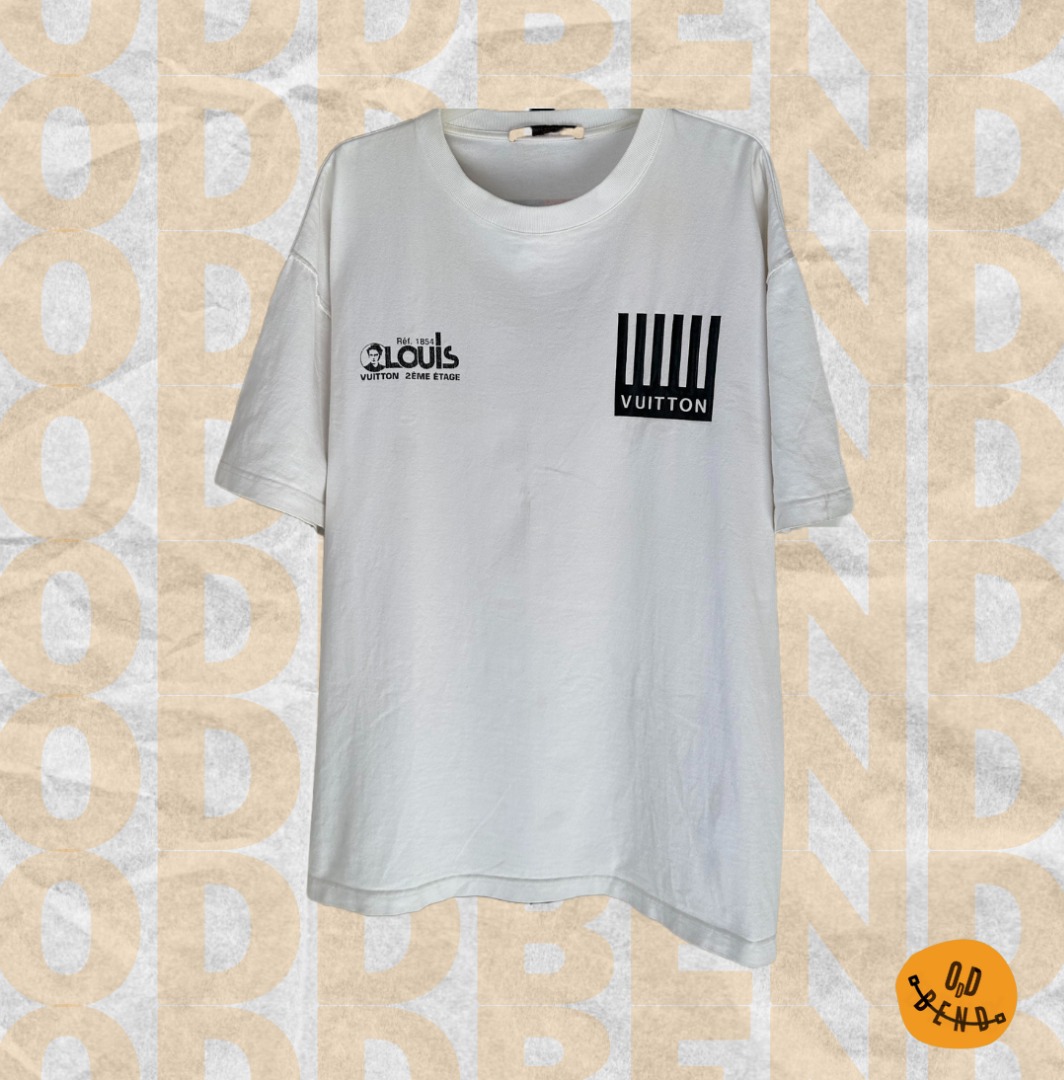 Louis Vuitton White Barcode Logo Tee – Savonches