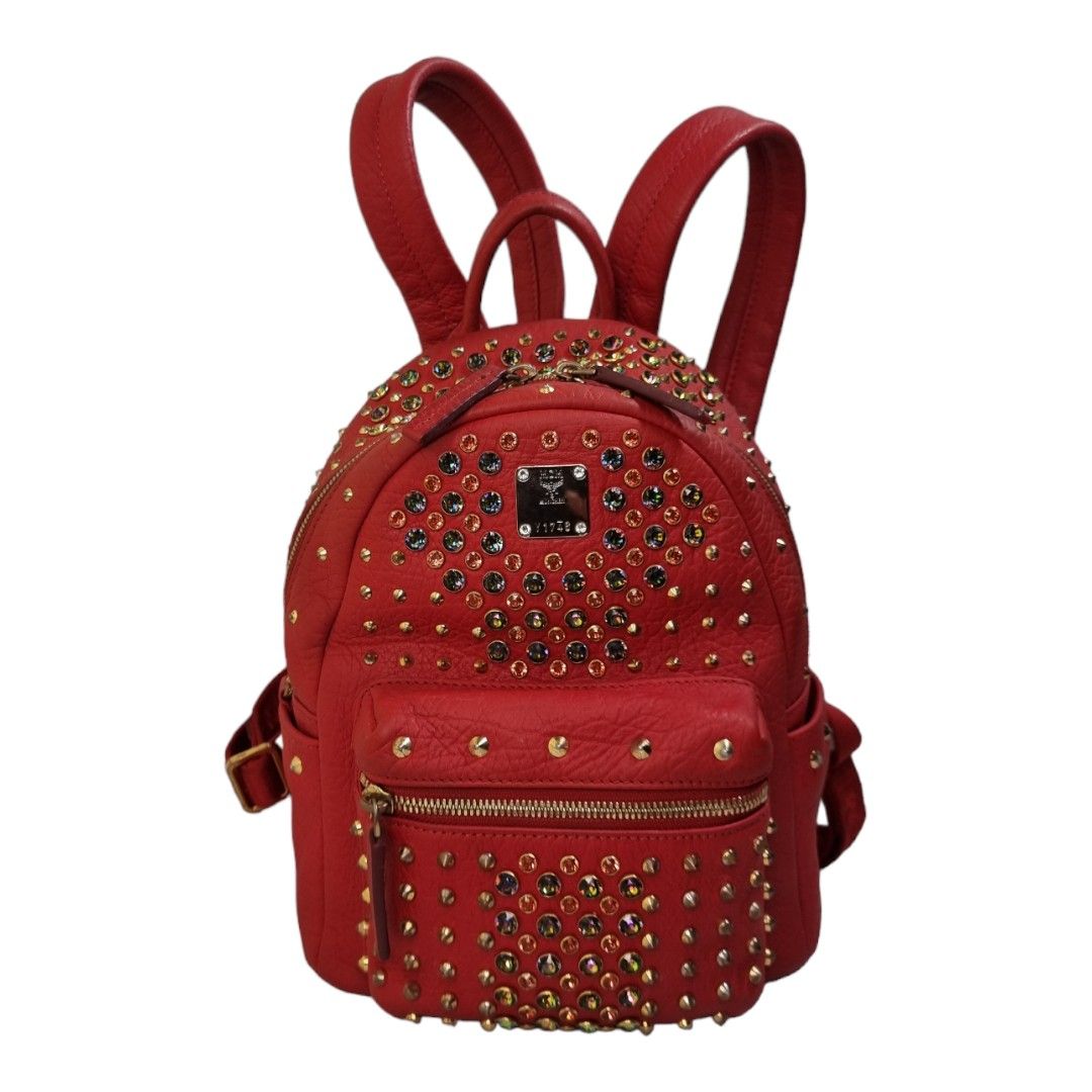 Authentic MCM backpack Swarovski Luxury Bags Wallets on Carousell