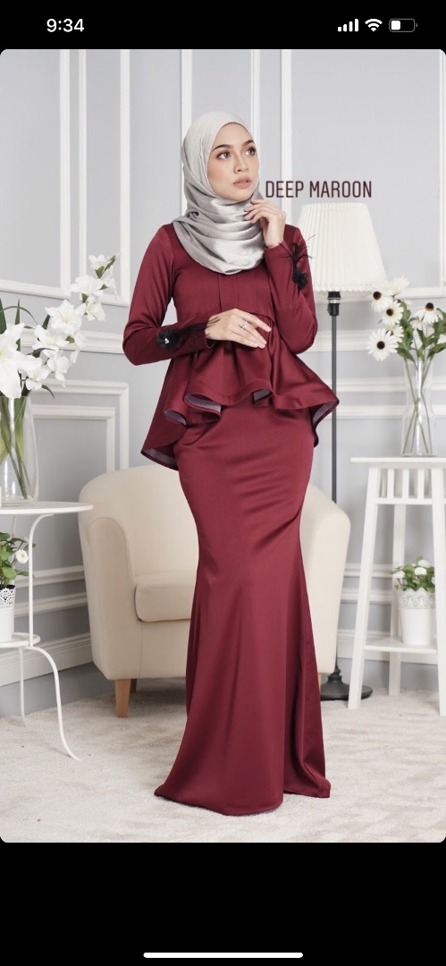 Peplum maroon outlet