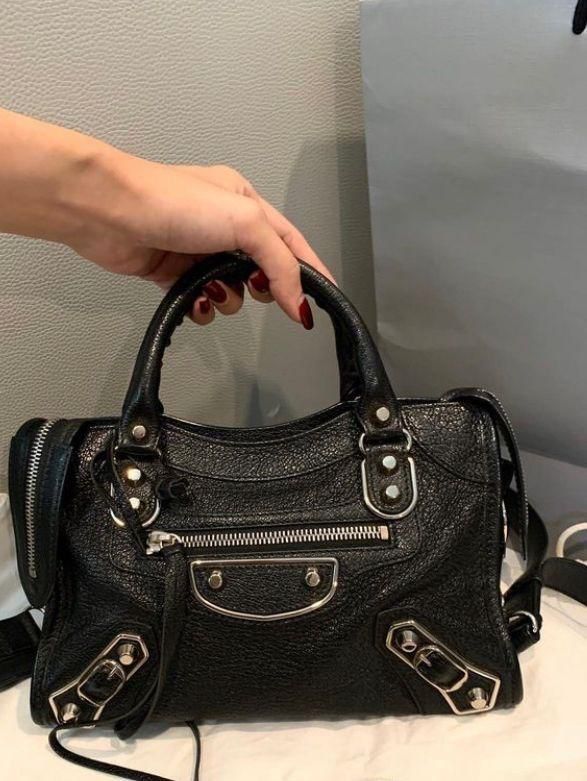 Leather Balenciaga Small City Edge Black Small City Balenciaga