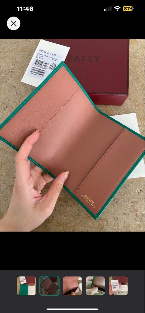 Bally passport holder
